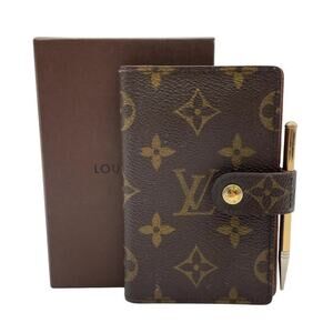Louis Vuitton Monogram Mini Agenda Notebook and Pen W/Box Made in USA